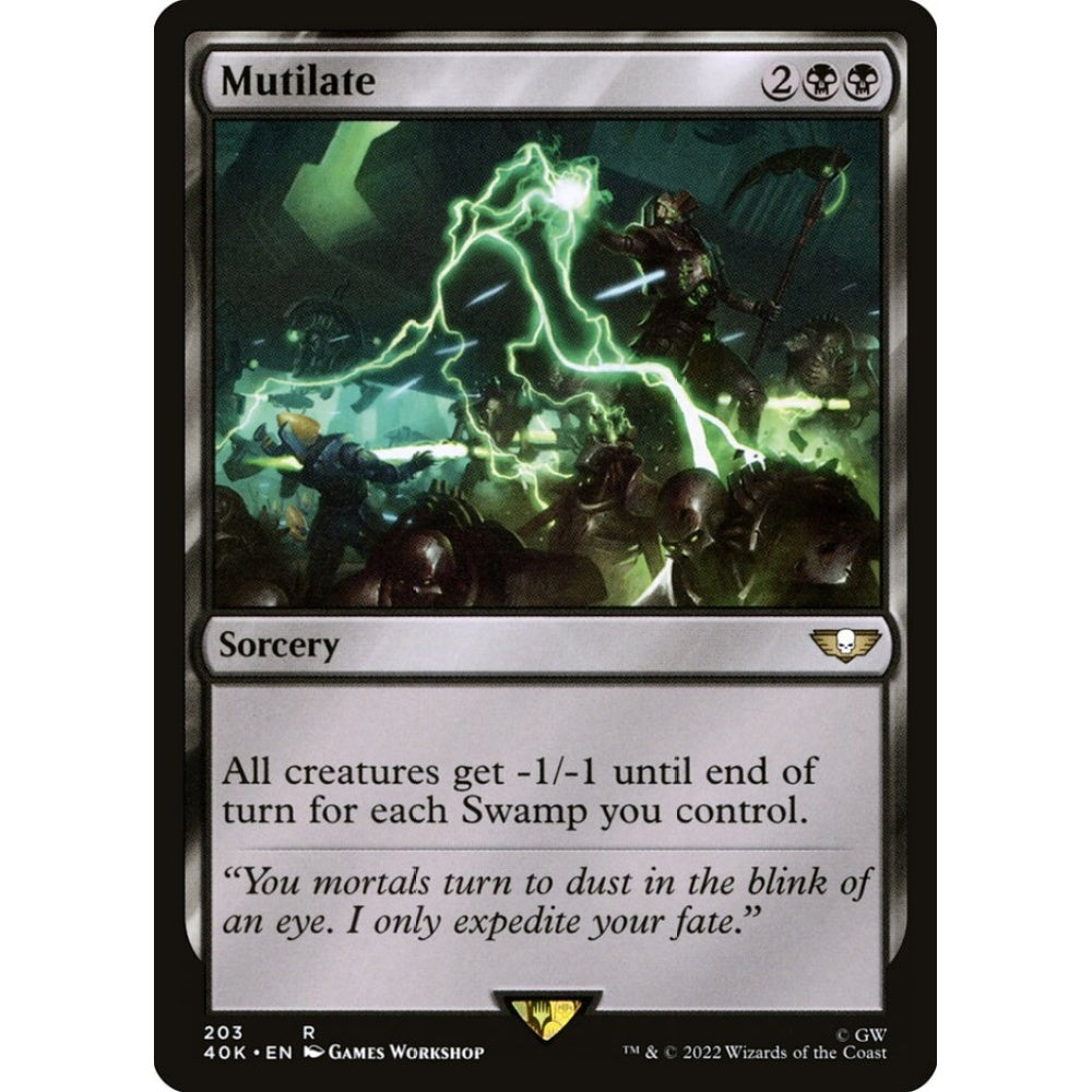Mutilate rare 203 Magic the Gathering Warhammer 40,000 Commander