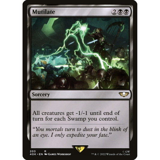 Mutilate rare 203 Magic the Gathering Warhammer 40,000 Commander