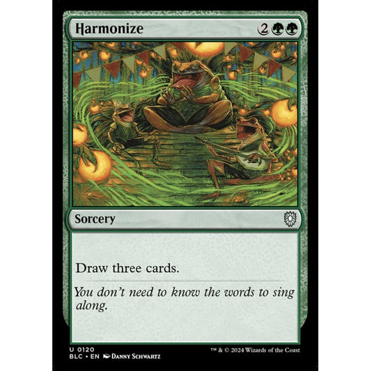 Harmonize, 120, uncommon, Magic: The Gathering, Bloomburrow
