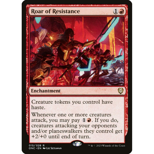 Roar of Resistance, rare, 15, Magic the Gathering, Phyrexia: All Will Be One Commander