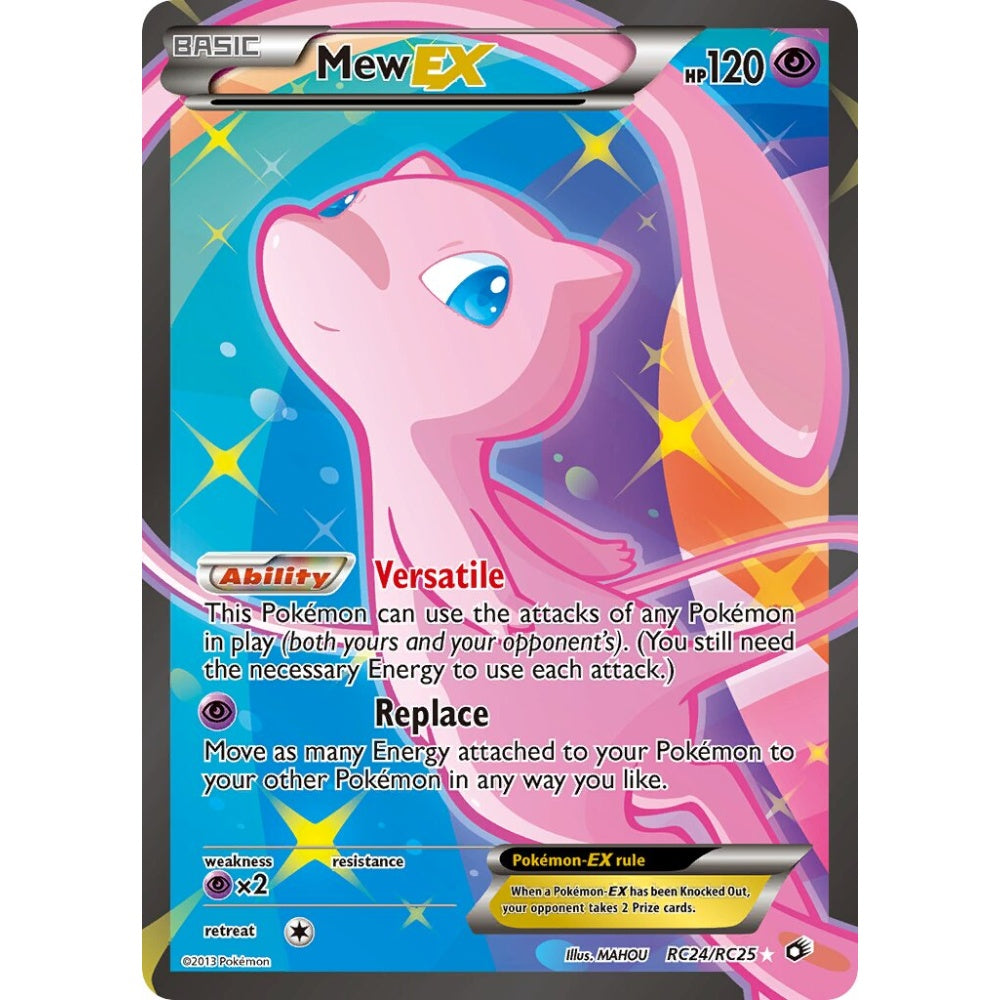 Mew-EX Rare Ultra RC24/RC25 Pokemon Card Game Legendary Treasures