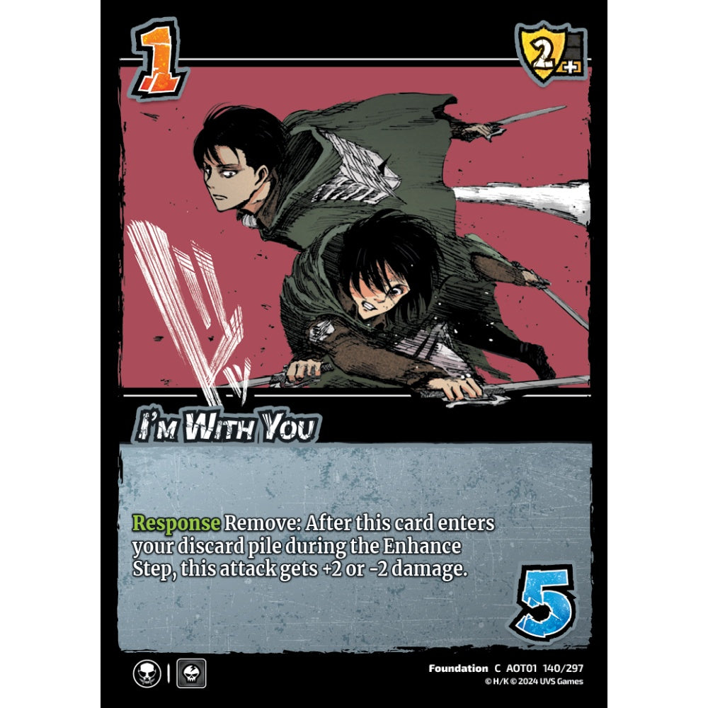I'm With You, 140/297, C, UniVersus, Attack on Titan: Battle for Humanity