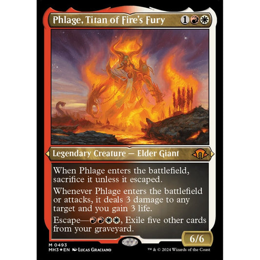 Phlage, Titan of Fire's Fury, 493, mythic, Magic: The Gathering, Modern Horizons 3