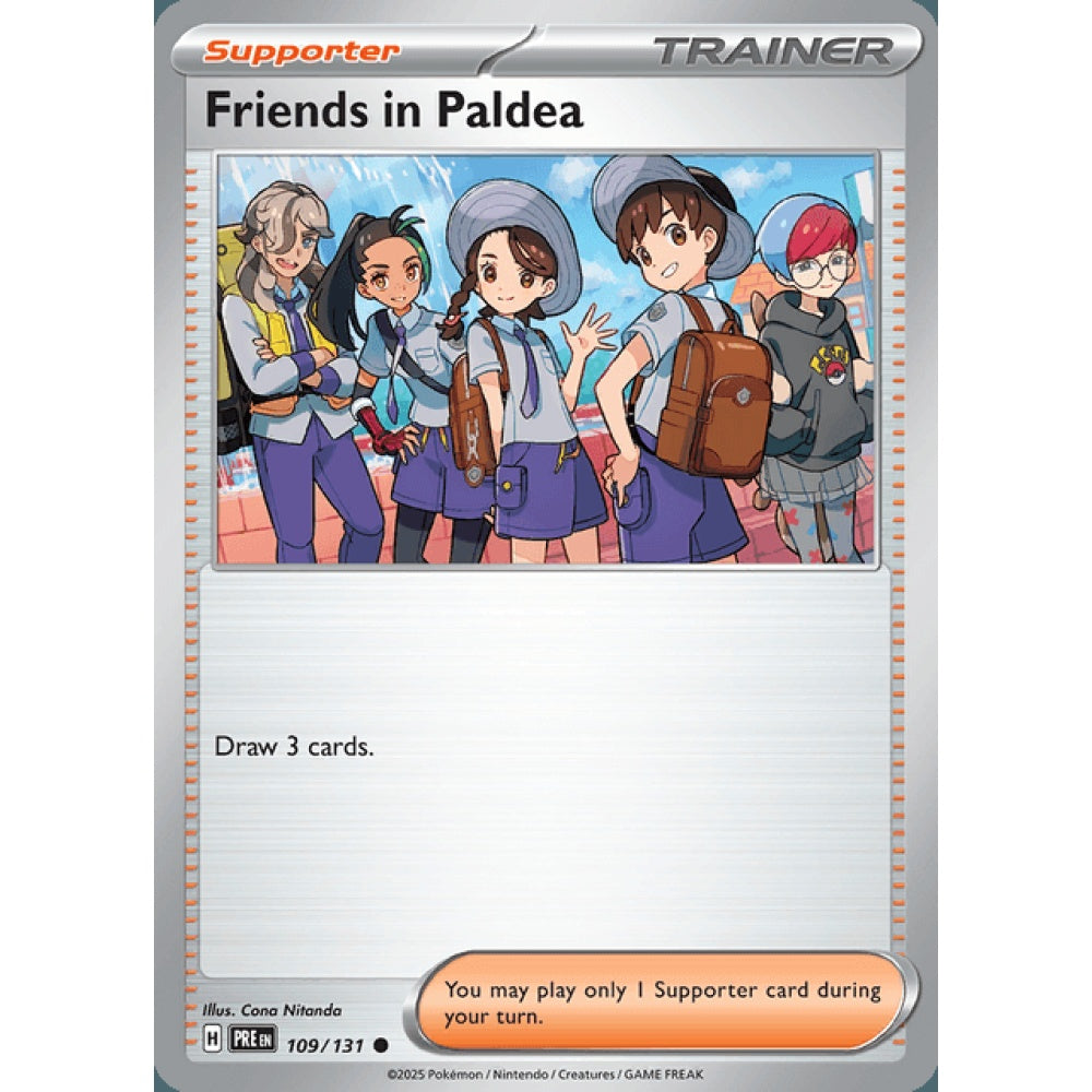 Friends in Paldea Common 109/131 Pokemon Card Game Prismatic Evolutions