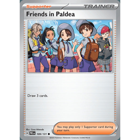 Friends in Paldea Common 109/131 Pokemon Card Game Prismatic Evolutions