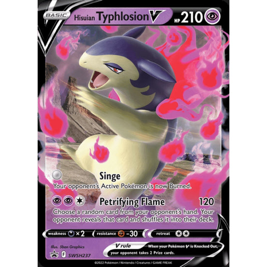 Hisuian Typhlosion V Black Star Promo SWSH237 Pokemon Card Game Sword & Shield Promos