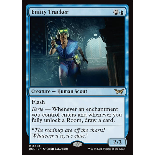 Entity Tracker, 53, rare, Magic: The Gathering, Duskmourn: House of Horror