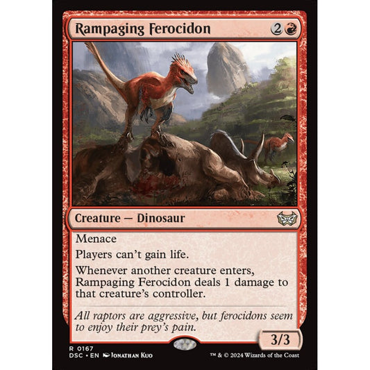 Rampaging Ferocidon, 167, rare, Magic: The Gathering, Duskmourn: House of Horror