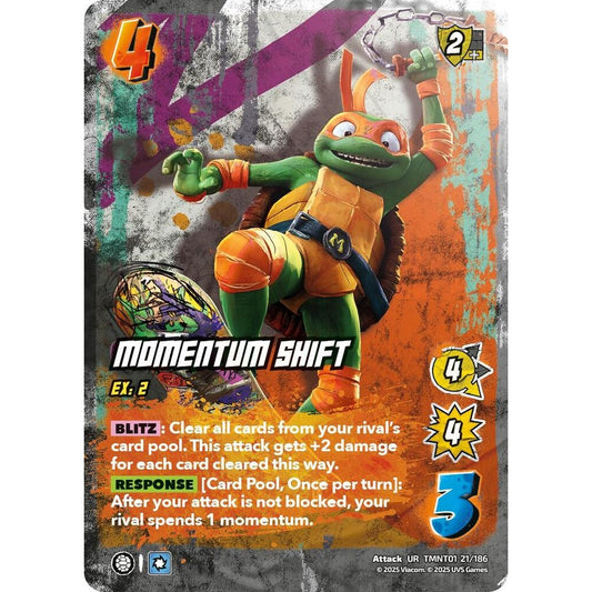 Momentum Shift 21/186 TMNT01 Universus Teenage Mutant Ninja Turtles Attack UR