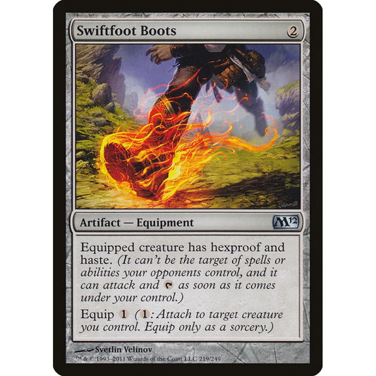 Swiftfoot Boots uncommon 219 Magic the Gathering Magic 2012