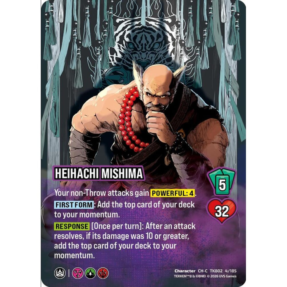 Heihachi Mishima 4/185 TK802 Universus Tekken 8 Character CH