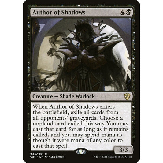 Author of Shadows rare 35 Magic the Gathering Commander 2021