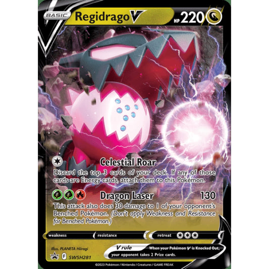 Regidrago V Black Star Promo SWSH281 Pokemon Card Game Sword & Shield Promos