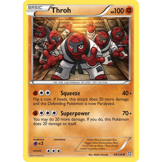 Throh Uncommon 68/124 Pokemon Card Game Dragons Exalted