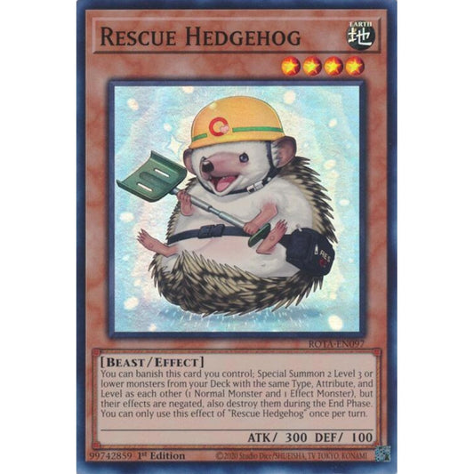 Rescue Hedgehog ROTA-EN097 Super Yu-Gi-Oh Rage of the Abyss