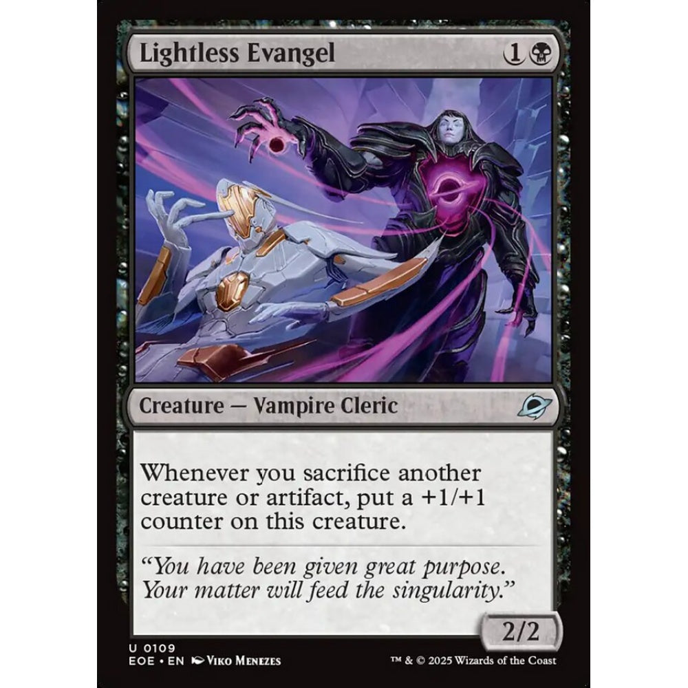 Lightless Evangel uncommon 109 Magic the Gathering Edge of Eternities