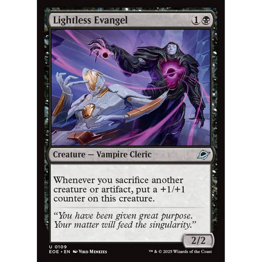 Lightless Evangel uncommon 109 Magic the Gathering Edge of Eternities