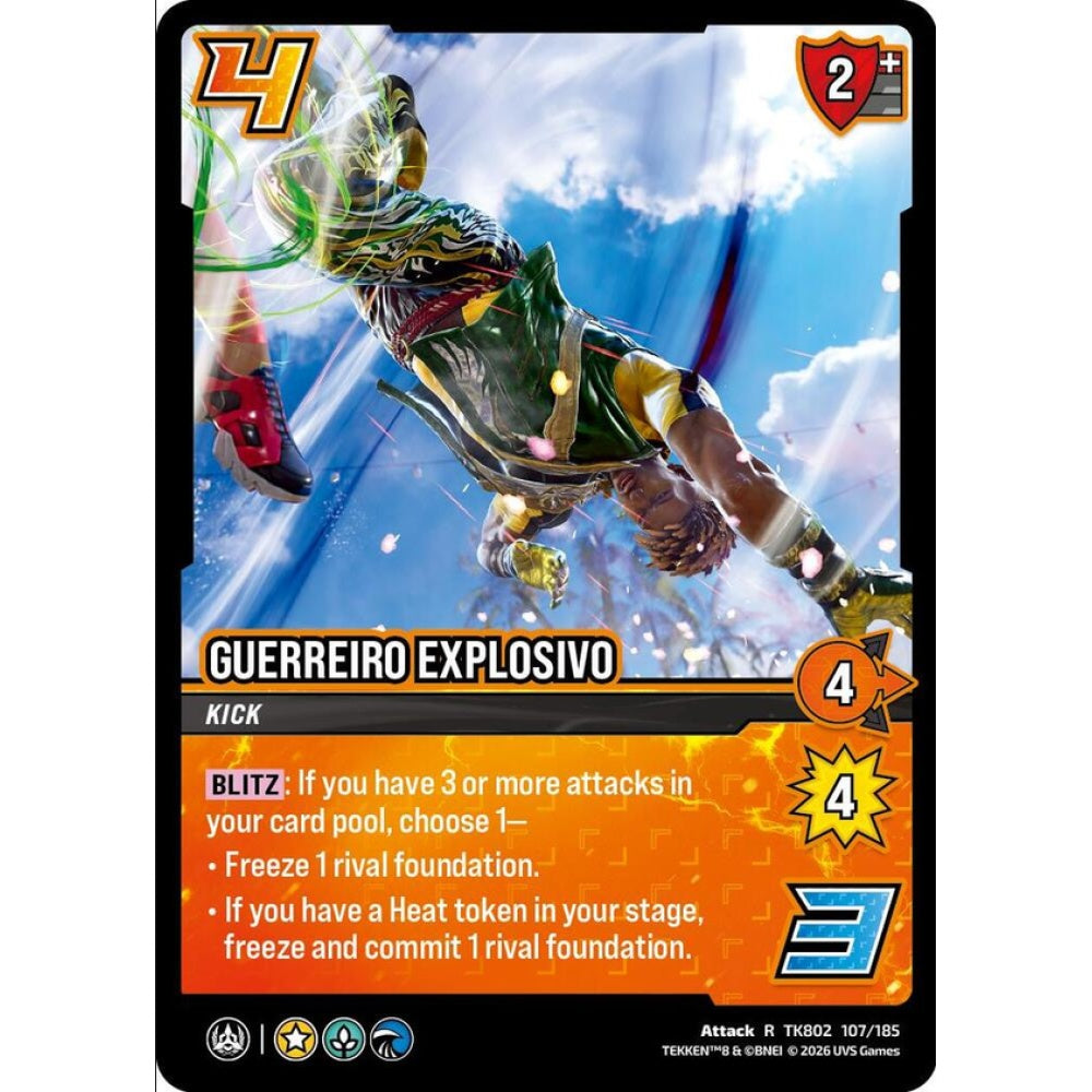 Guerreiro Explosivo 107/185 TK802 Universus Tekken 8 Attack R