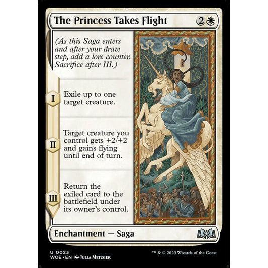 The Princess Takes Flight, uncommon, 23, Magic the Gathering, Wilds of Eldraine