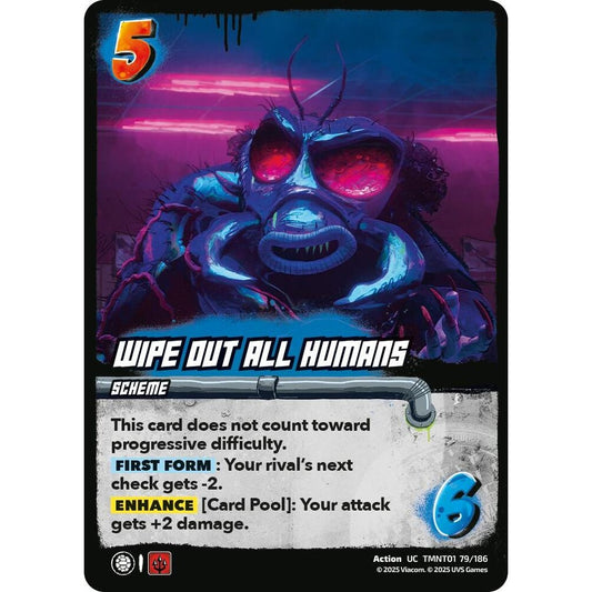 Wipe Out All Humans 79/186 TMNT01 Universus Teenage Mutant Ninja Turtles Action UC