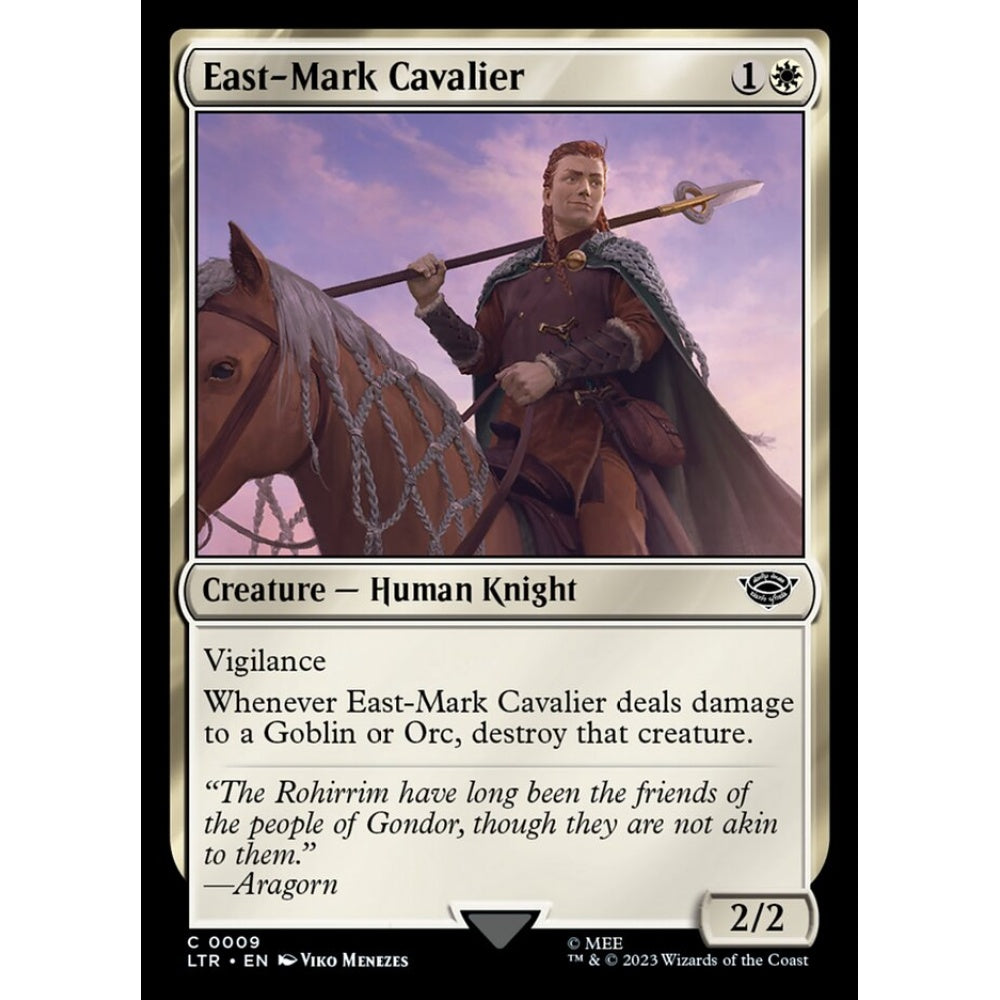 East-Mark Cavalier, common, 9, Magic the Gathering, The Lord of the Rings: Tales of Middle-earth