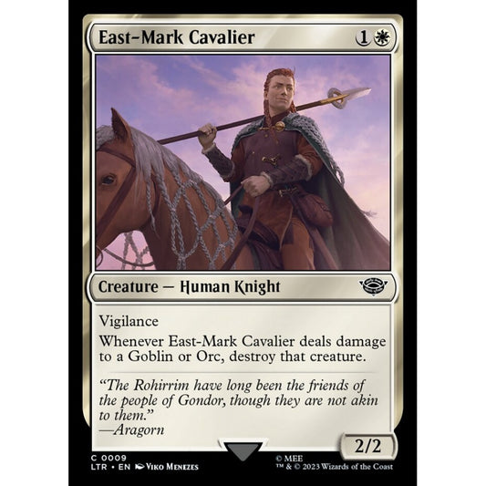 East-Mark Cavalier, common, 9, Magic the Gathering, The Lord of the Rings: Tales of Middle-earth