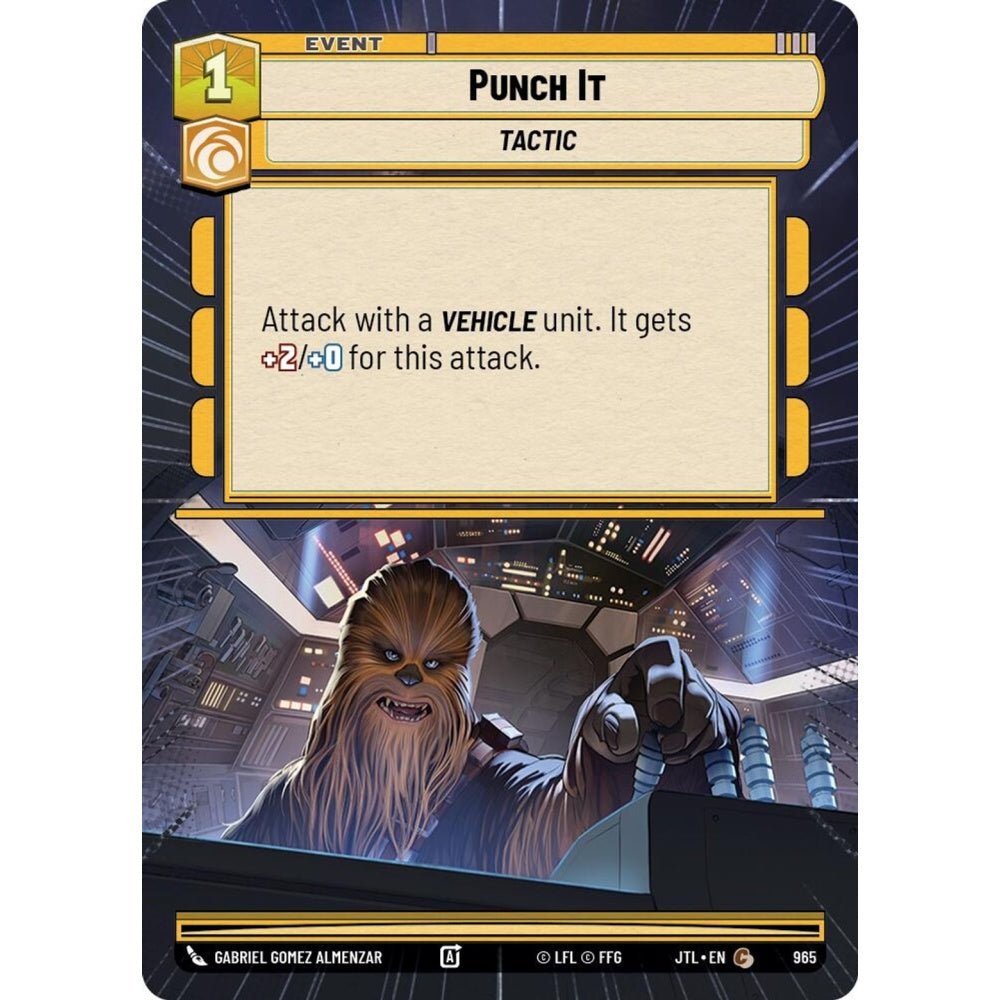Punch It, C, JTL 965) Hyperspace Foil, Star Wars Unlimited