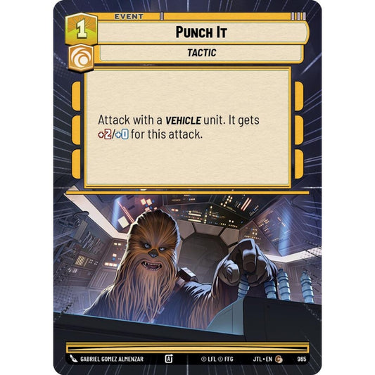 Punch It, C, JTL 965) Hyperspace Foil, Star Wars Unlimited