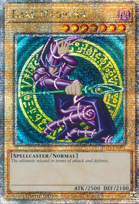 Dark Magician TN23-EN001 QCR Quarter Century Secret Rare Yu-Gi-Oh 25th Anniversary Tin: Dueling Heroes in Art