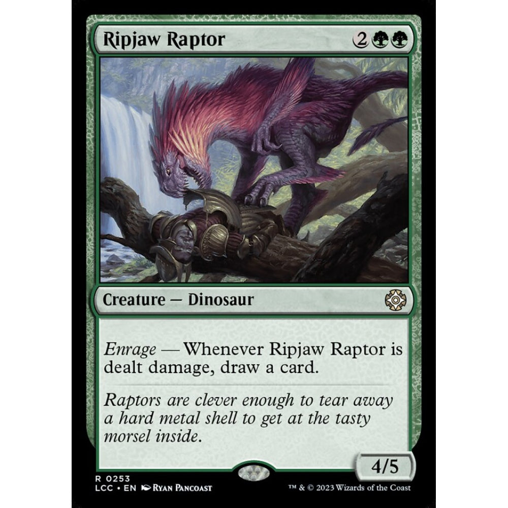 Ripjaw Raptor, rare, 253, Magic the Gathering, The Lost Caverns of Ixalan Commander
