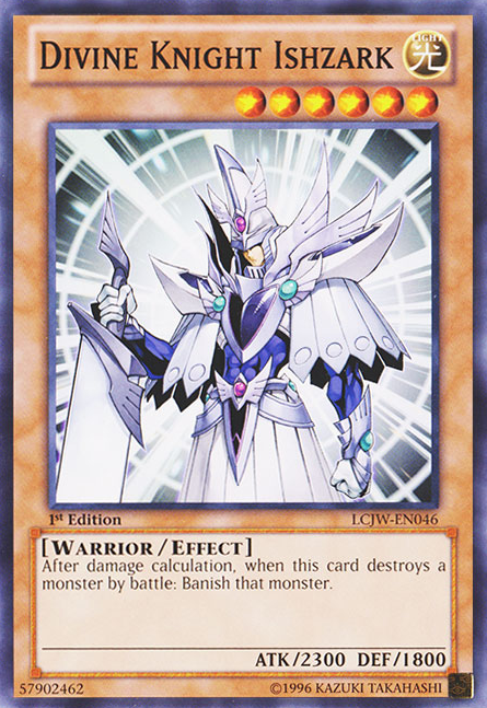 Divine Knight Ishzark LODT-EN091 Super Super Rare Yu-Gi-Oh Light of Destruction in Art