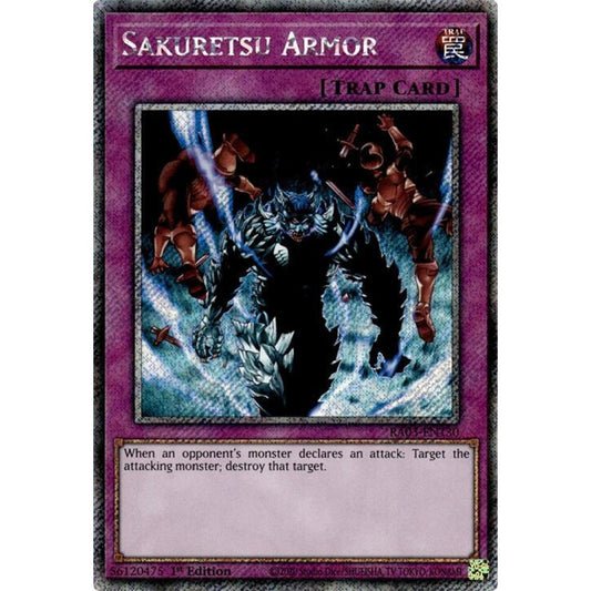 Sakuretsu Armor (Platinum Secret Rare) RA03-EN130 Platinum Rare Yu-Gi-Oh Quarter Century Bonanza