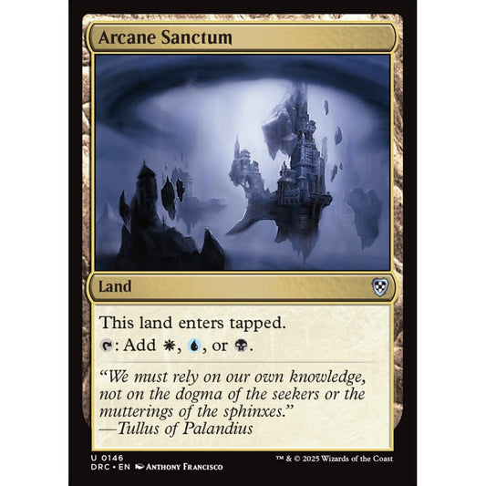 Arcane Sanctum, 146, uncommon, Magic: The Gathering, Aetherdrift Commander