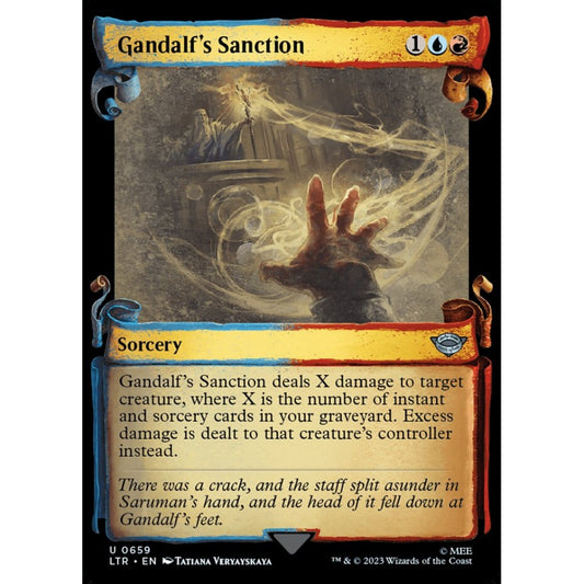 Gandalf's Sanction, uncommon, 659, Magic the Gathering, The Lord of the Rings: Tales of Middle-earth