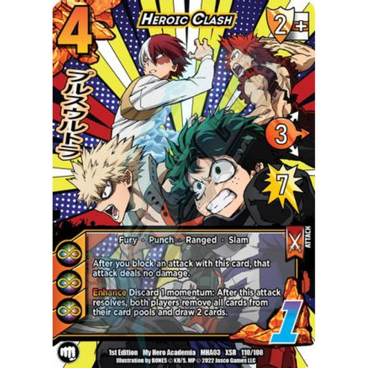 Heroic Clash, 110/108, XSR, UniVersus, MHA03 Heroes Clash