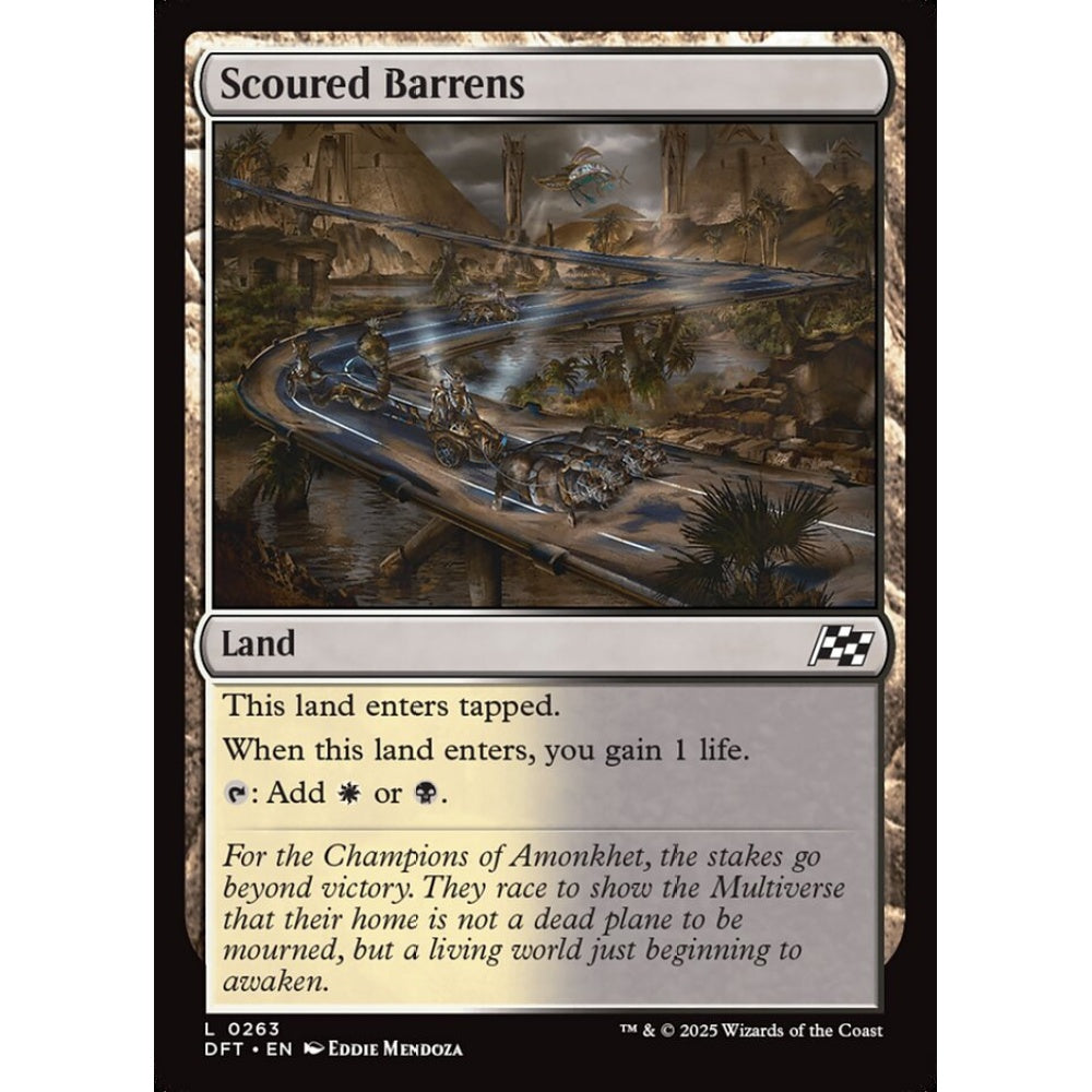 Scoured Barrens, 263, common, Magic: The Gathering, Aetherdrift