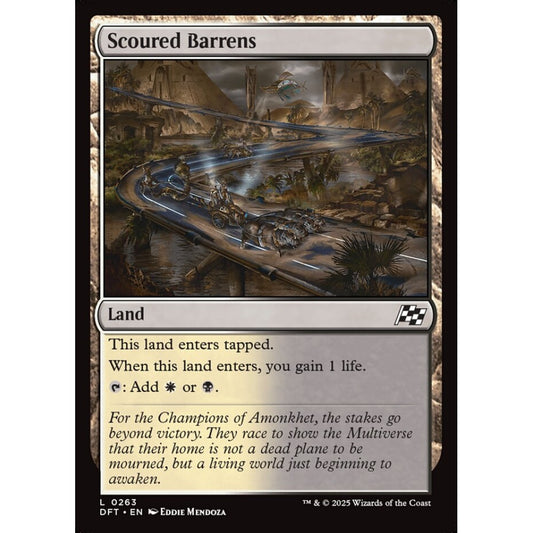 Scoured Barrens, 263, common, Magic: The Gathering, Aetherdrift