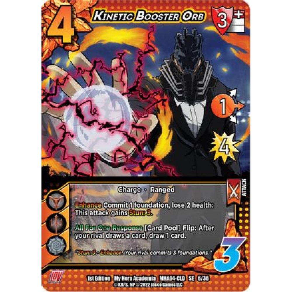 Kinetic Booster Orb, 6/36, SE, UniVersus, MHA04 League of Villains