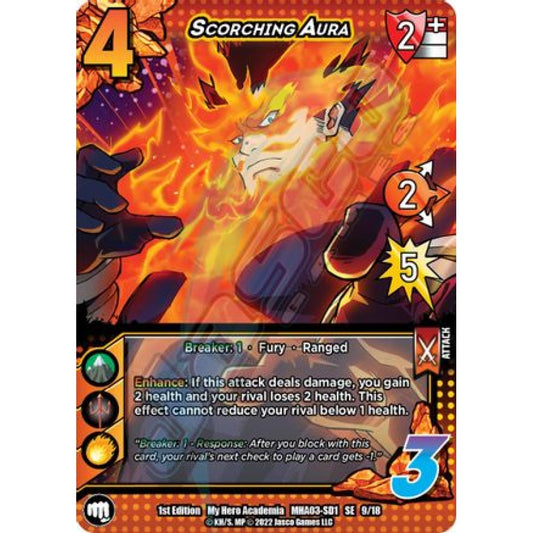 Scorching Aura, 9/18, SE, UniVersus, MHA03 Heroes Clash
