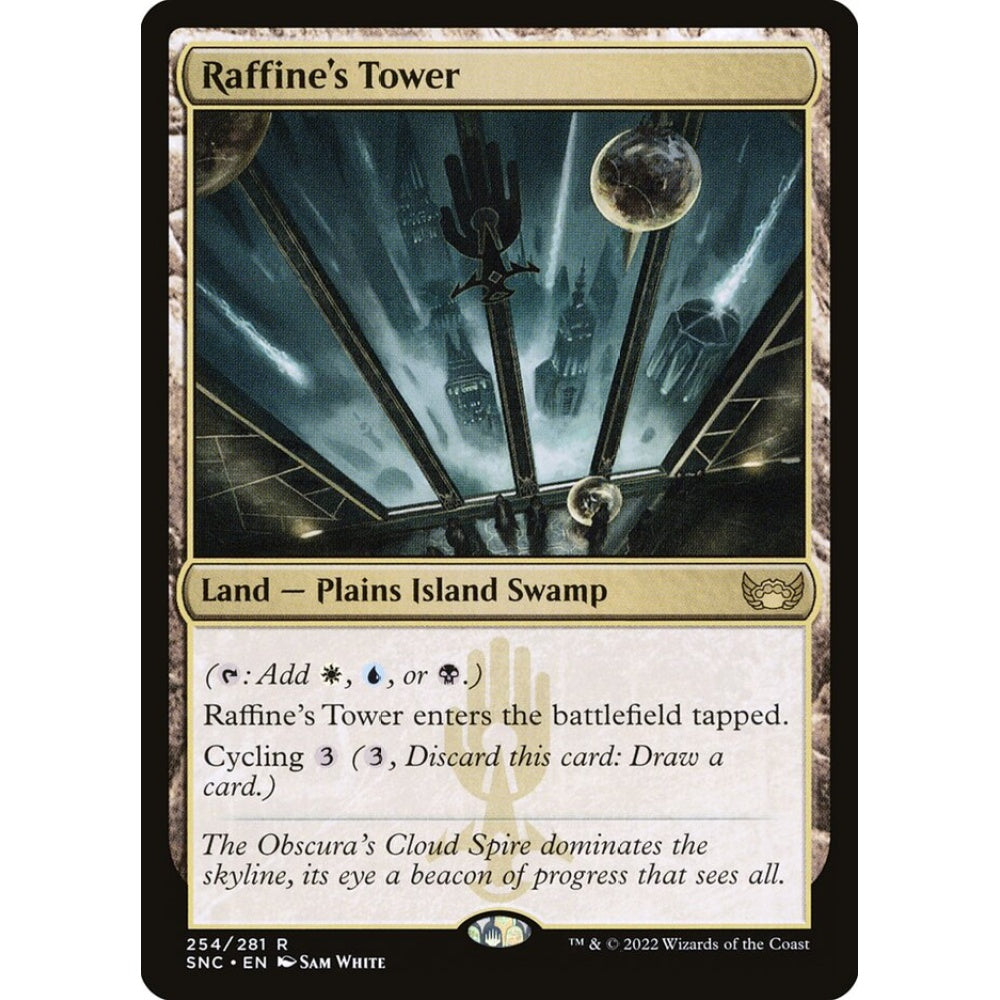 Raffine's Tower rare 254 Magic the Gathering Streets of New Capenna