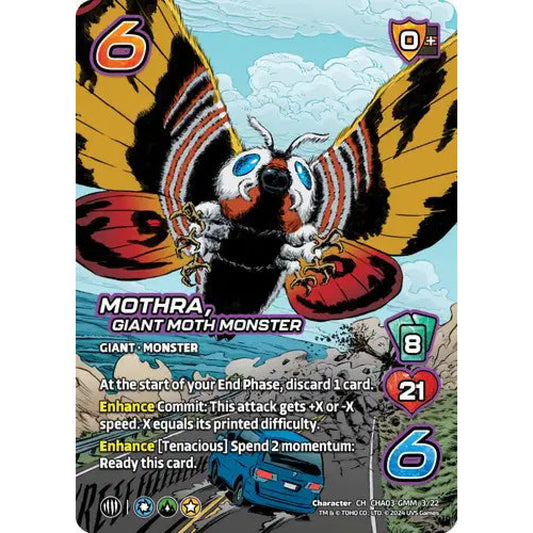 Mothra, Giant Moth Monster, 3/22, CH, UniVersus, Challengers Godzilla & Mothra, King Ghidorah & Rodan