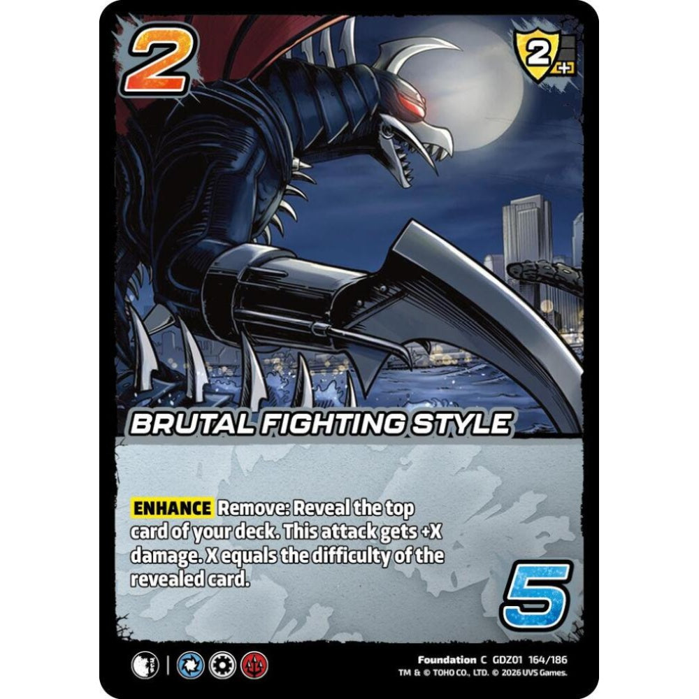 Brutal Fighting Style GDZ01 164/186 GDZ01 Universus Godzilla: Reign of Kaiju Foundation C