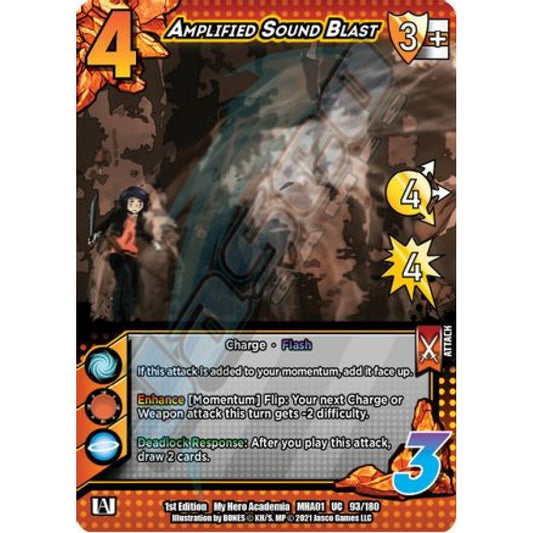 Amplified Sound Blast, 93/180, UC, UniVersus, MHA01 My Hero Academia