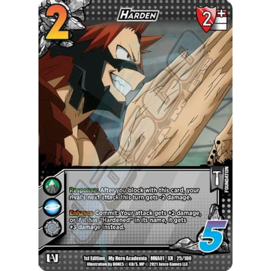 Harden, 25/180, XR, UniVersus, MHA01 My Hero Academia
