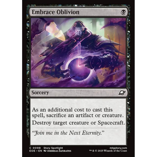 Embrace Oblivion common 98 Magic the Gathering Edge of Eternities