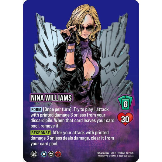 Nina Williams 10/185 TK802 Universus Tekken 8 Character CH-ALT