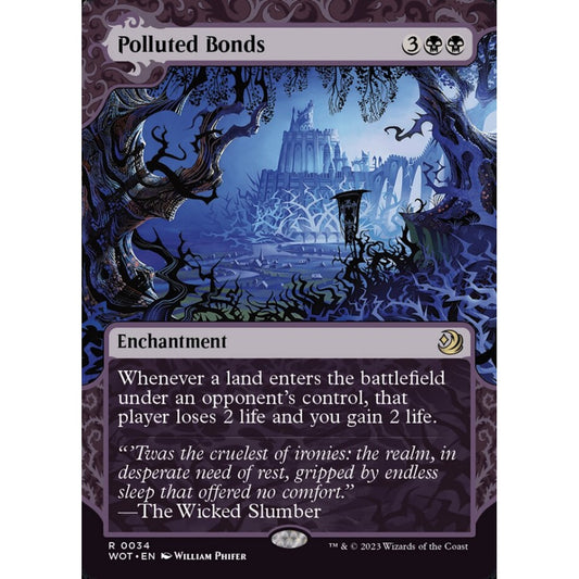 Polluted Bonds rare 34 Magic the Gathering Wilds of Eldraine: Enchanting Tales