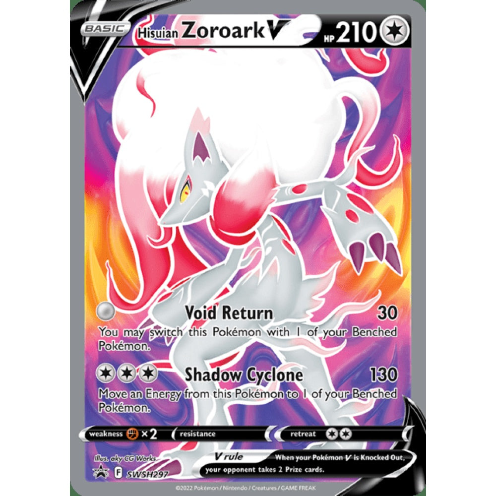 Hisuian Zoroark V Black Star Promo SWSH297 Pokemon Card Game Sword & Shield Promos