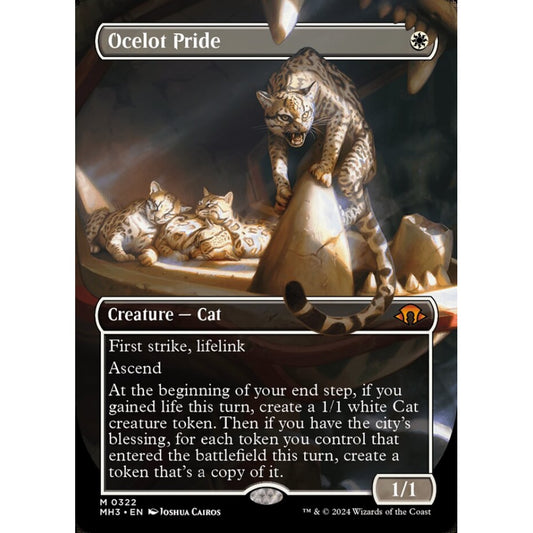 Ocelot Pride, 322, mythic, Magic: The Gathering, Modern Horizons 3
