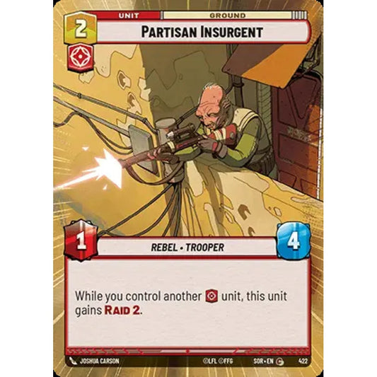 Partisan Insurgent, 422, C, Star Wars Unlimited, Sparks Of Rebellion